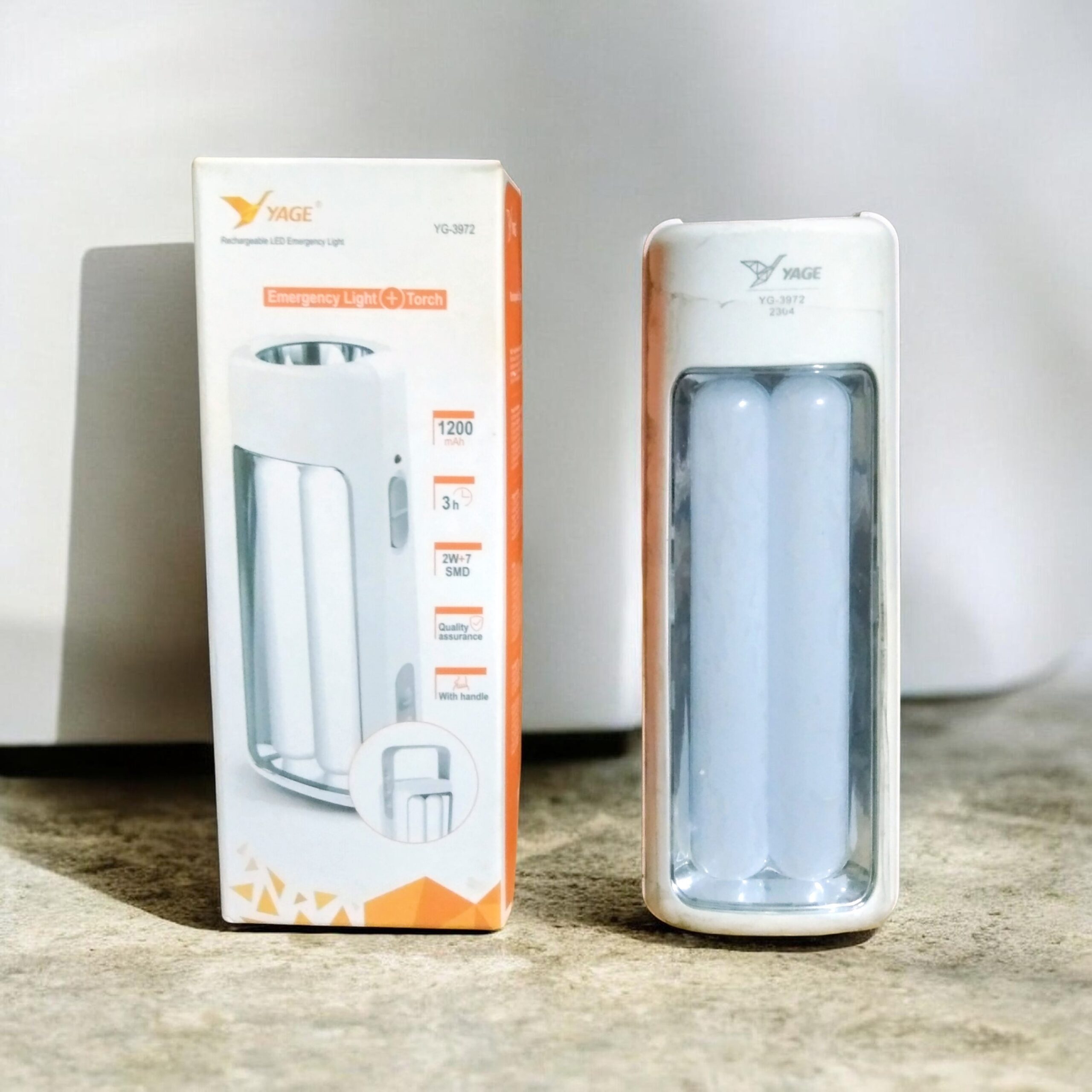 🔦 YAGE Rechargeable Emergency Light + Torch (YG-3972) - Image 2