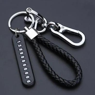 Anti Lost Phone Number Key Ring Keychain for Car and Motorbike - Image 2