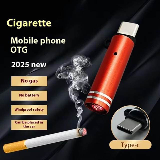 Type-C OTG Blowing Cigarette Lighter – Plug & Blow Smokeless Heater for Mobile Use - Image 3
