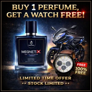 Magnetics Perfume কিনলেই ফ্রি স্টাইলিশ ঘড়ি + Bike জেতার সুযোগ !