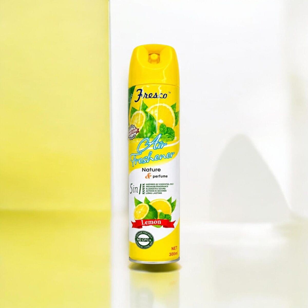 Air Freshener Lemon & Jasmine 300ml | Long Lasting 5 in 1 Room Spray - Image 2