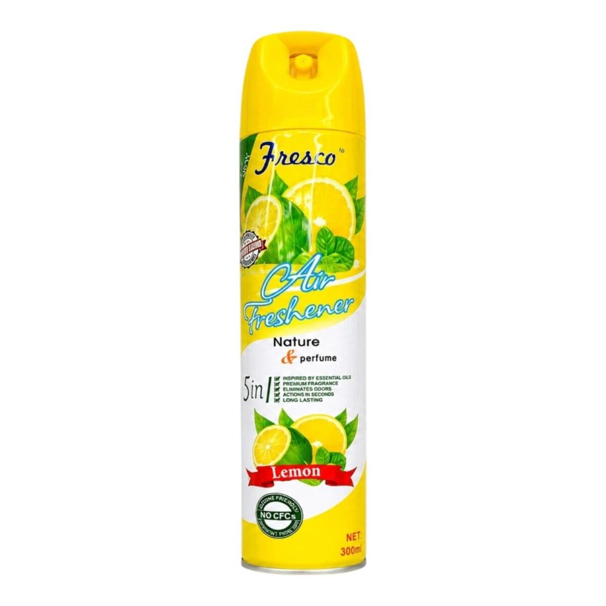 Air Freshener Lemon & Jasmine 300ml | Long Lasting 5 in 1 Room Spray