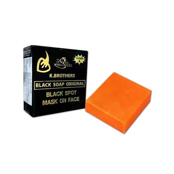 K.BROTHERS Black Soap Original Black Spot Mask | Deep Cleansing Face Soap | Skin Brightening Soap