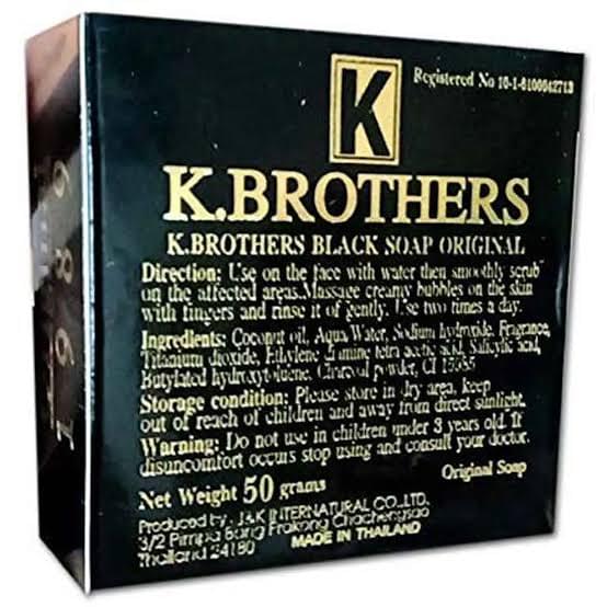 K.BROTHERS Black Soap Original Black Spot Mask | Deep Cleansing Face Soap | Skin Brightening Soap - Image 4